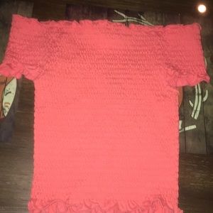 Crop top open shoulder